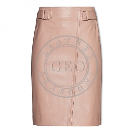 Inexpensive Ladies Sheep Leather Skirts High Fashion 2016